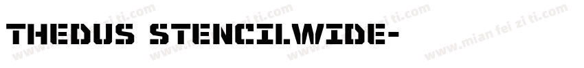 thedus stencilwide字体转换